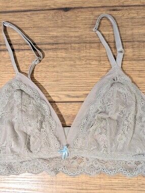 La Vie En Rose Slate Blue, Mesh Lined bralette